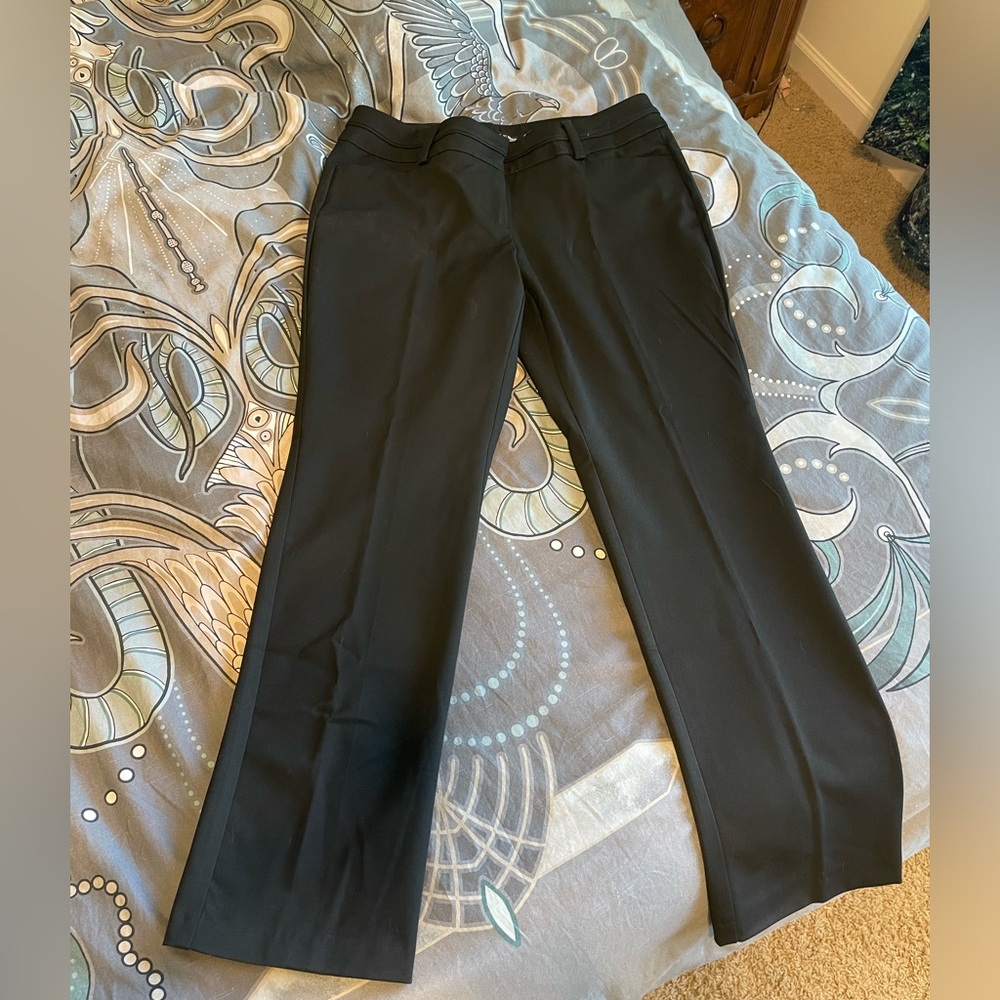 Black bootcut dress pants
